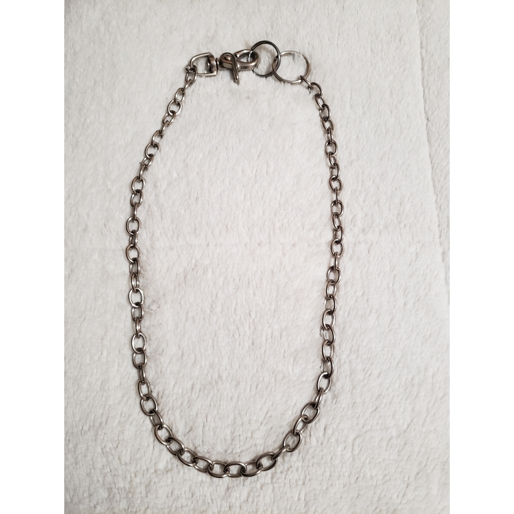 Silver chain with clip